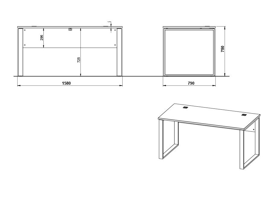 Kancelarijski sto Vocave 102