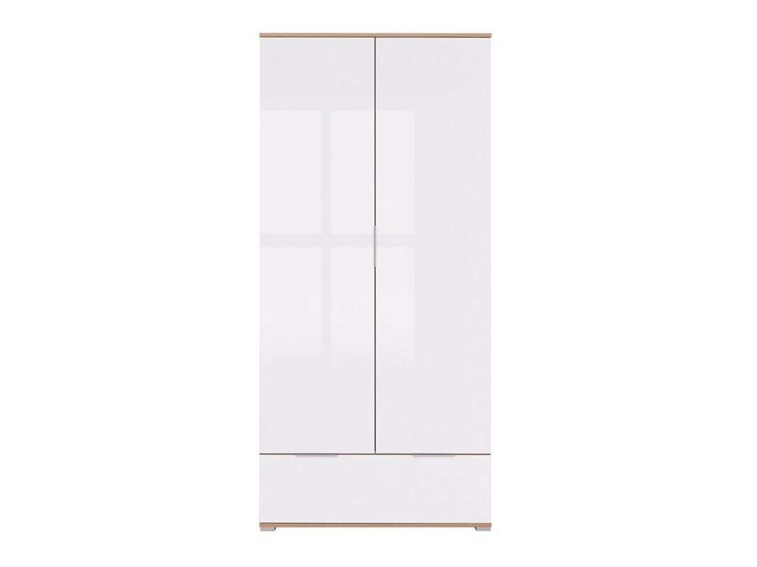 Ormar Tivetra 111 (Вотан храст + Sjajno belo)