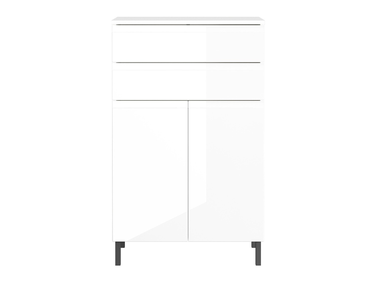 Ormarić za kupatilo Talmira 104 (Belo + Sjajno belo)