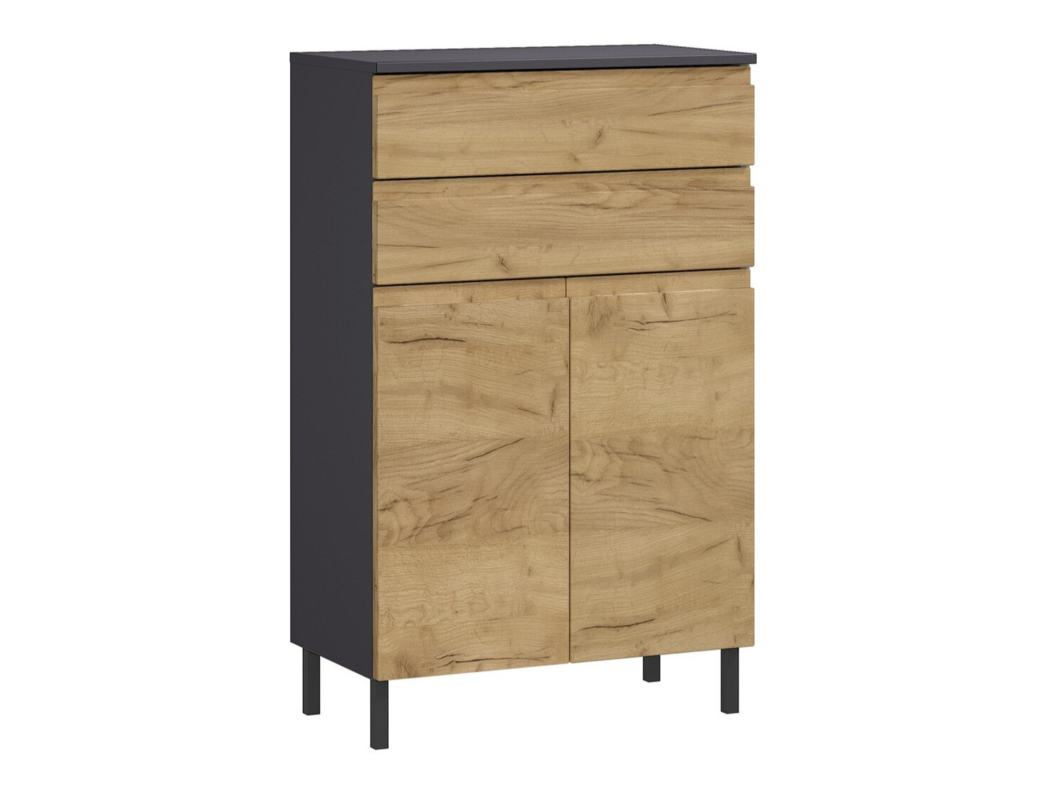 Ormarić za kupatilo Talmira 104 (Graphite + Unuk hrast)