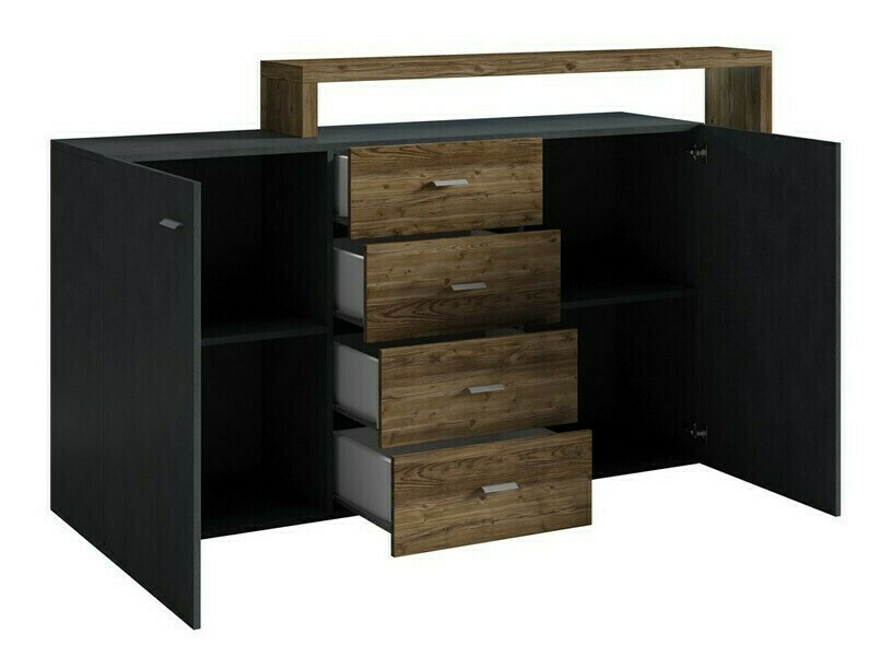 Komoda Lutiva 106 (Antracit + Ribbeck hrast)