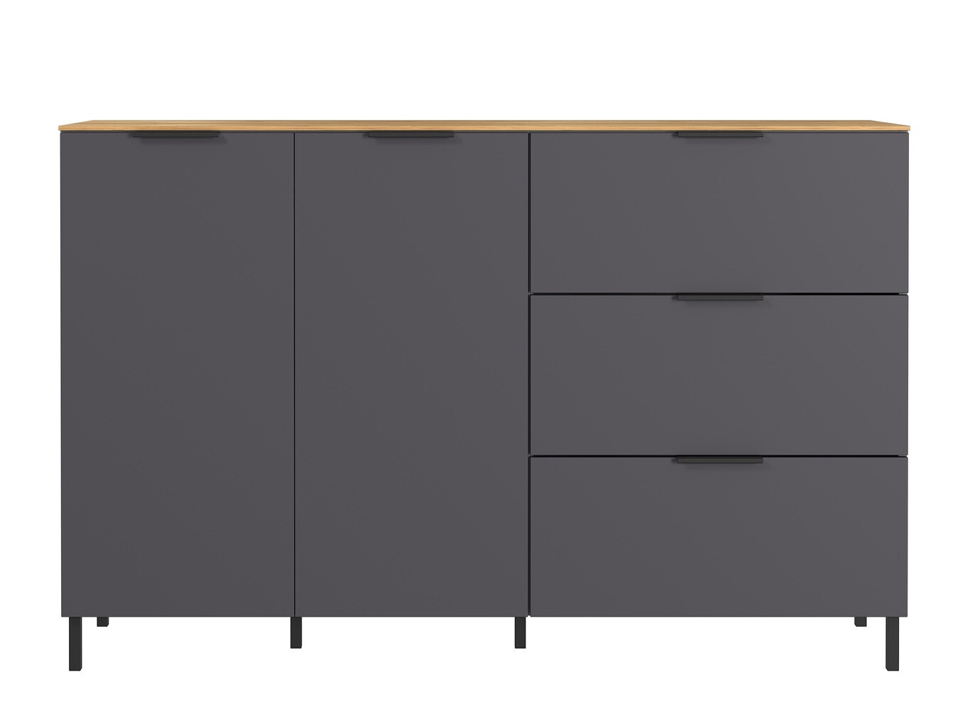 Komoda Revteno 105 (Graphite + Navarra hrast)