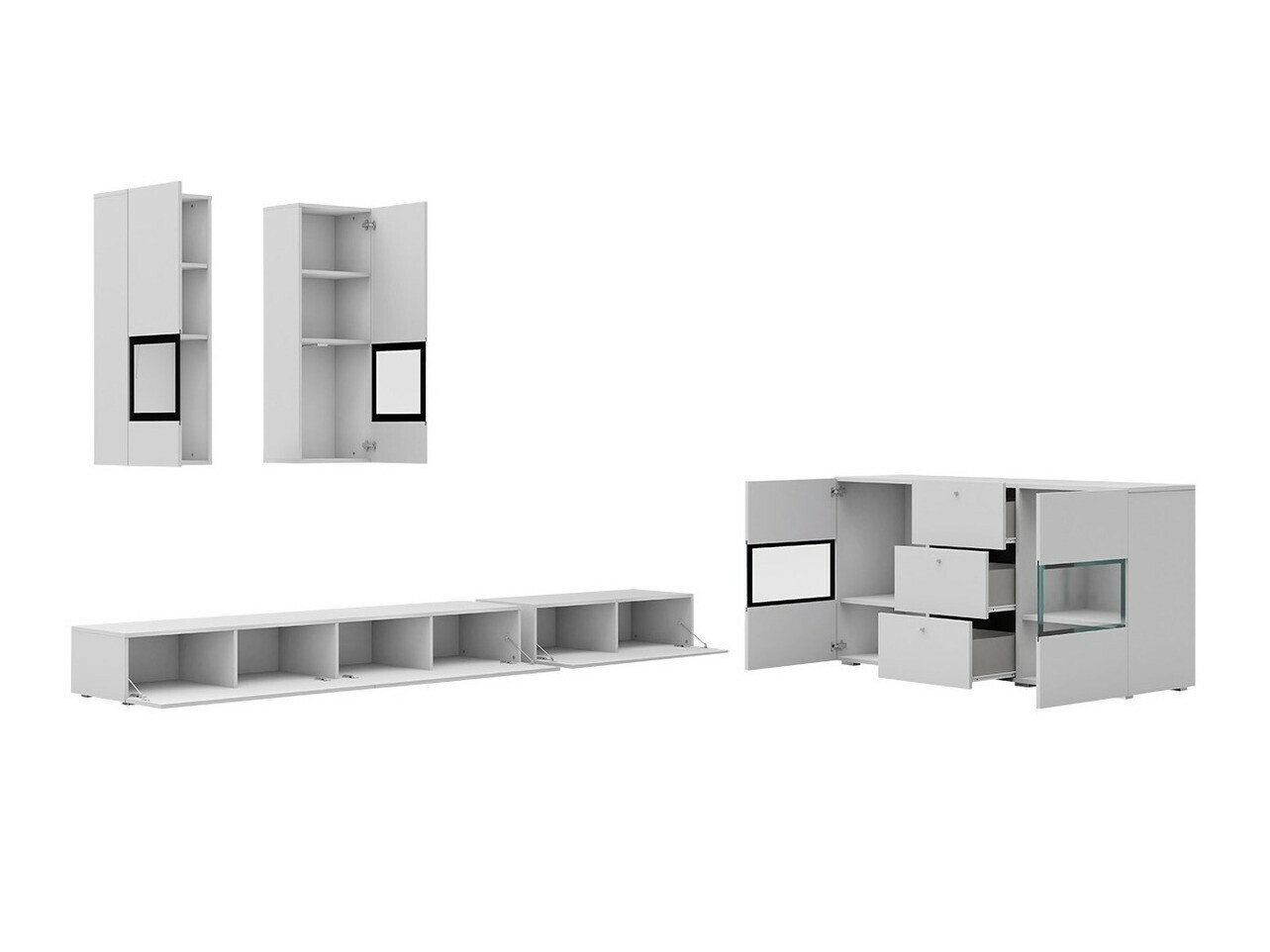 Set za dnevnu sobu Serodeu 104 (Boja betona)