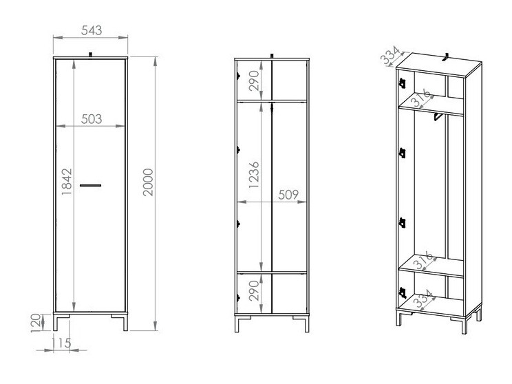 Set za hodnik Larnolo 108