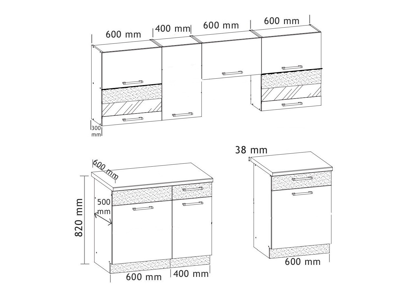 Kuhinjski set Mode Dark 126