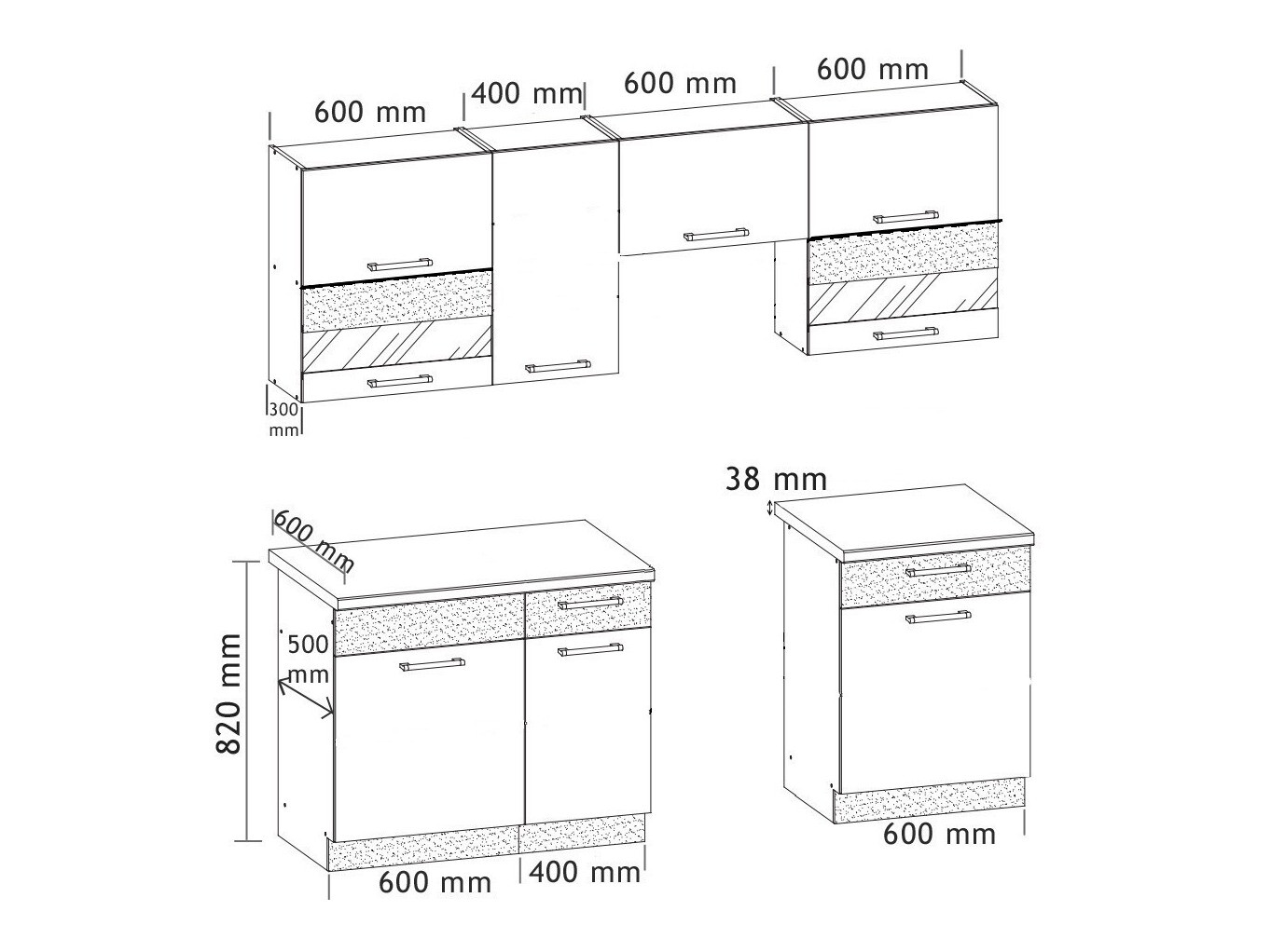Kuhinjski set Mode Light 126
