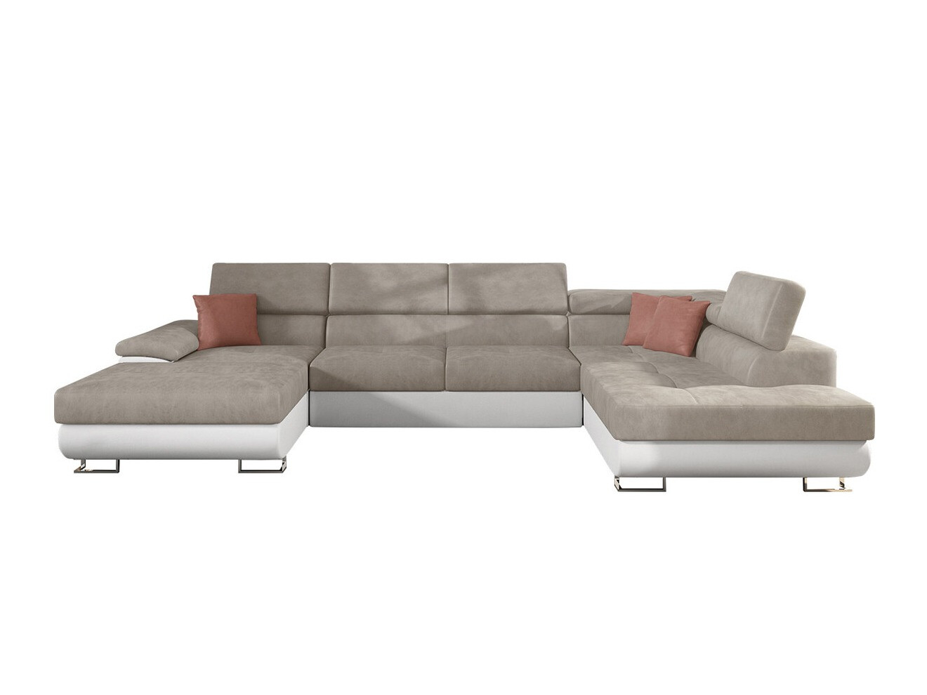 Ugaona garnitura Comfivo Ruta IV (Soft 017 + Uttario Velvet 2979 + Uttario Velvet 2955 St)