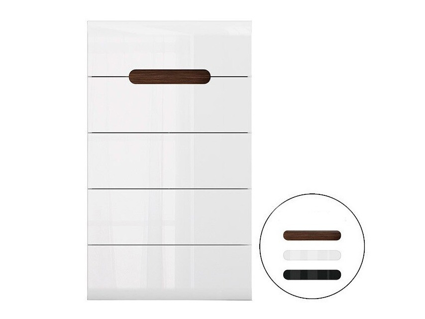 Komoda Serveso 103 (Belo + Sjajno belo)