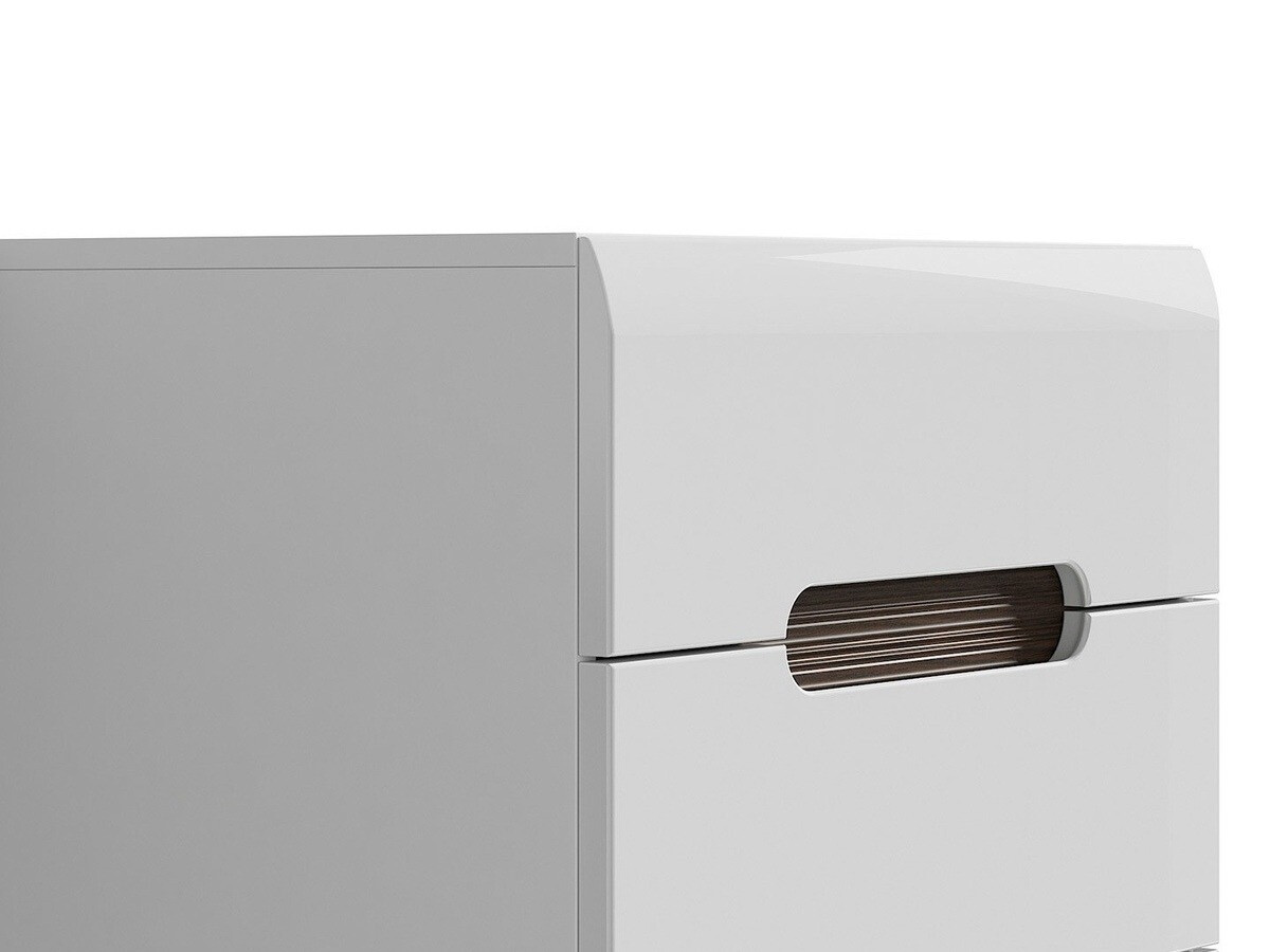 Komoda Serveso 103 (Belo + Sjajno belo)