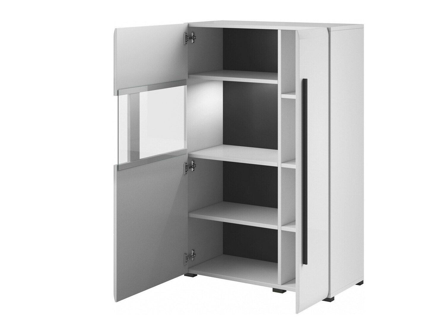 Set za dnevnu sobu Ophsalu 112 (Belo + Sjajno belo)