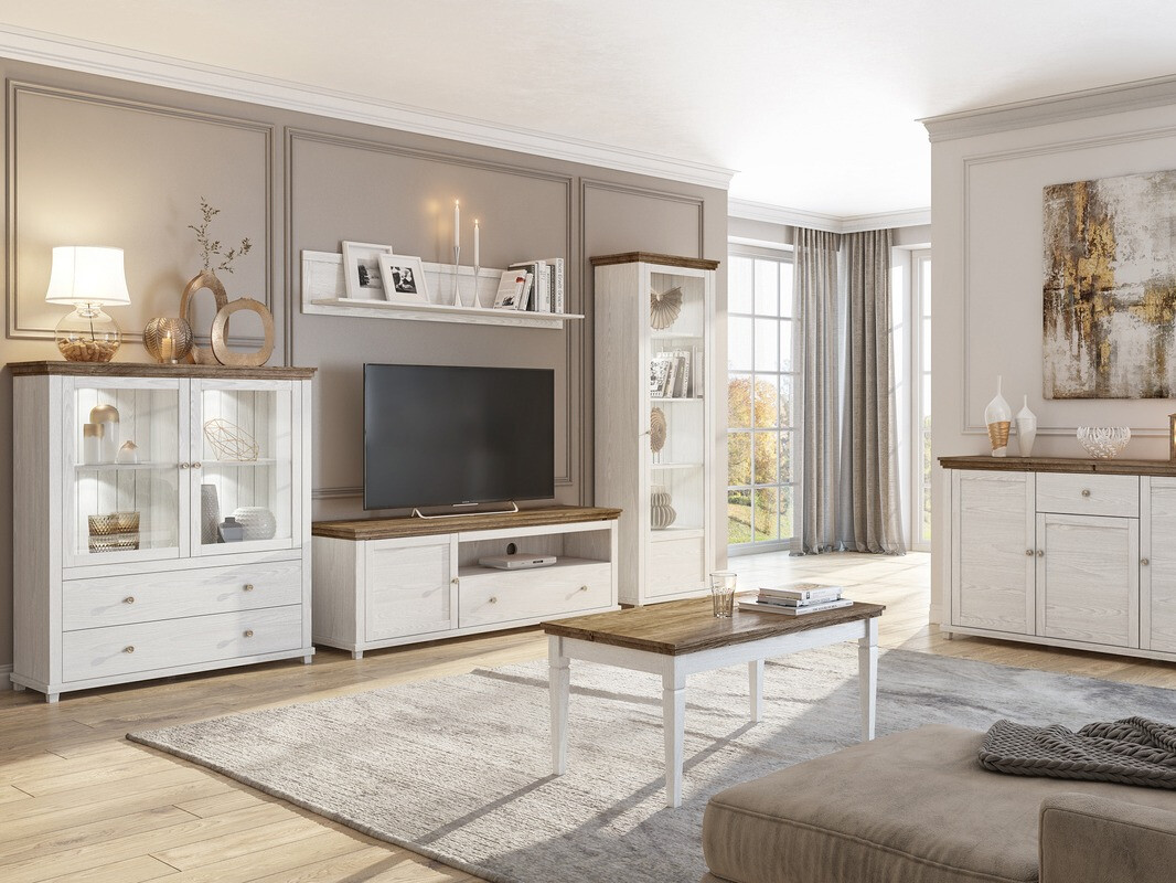 Zidna polica Tolnue 100 (Beljeni jasen)