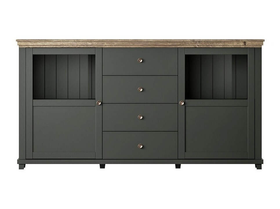 Komoda Tolnue 103 (Tamno zelena + Храст лефкас)