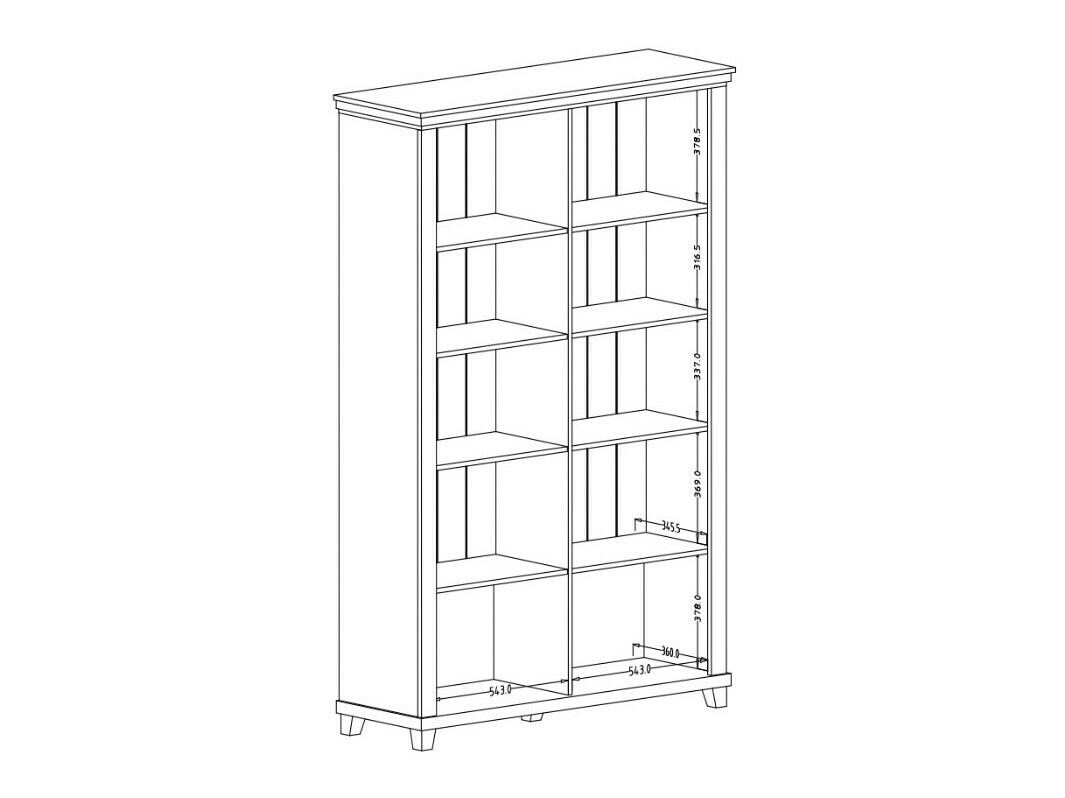 Polica Tolnue 102 (Tamno zelena + Храст лефкас)