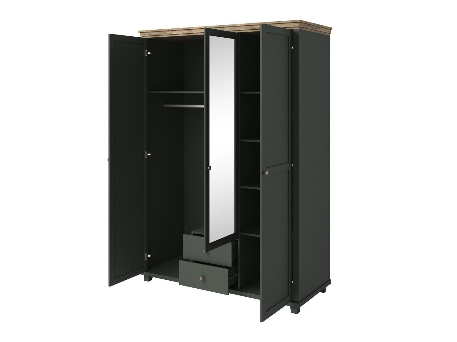 Ormar Tolnue 114 (Tamno zelena + Храст лефкас)