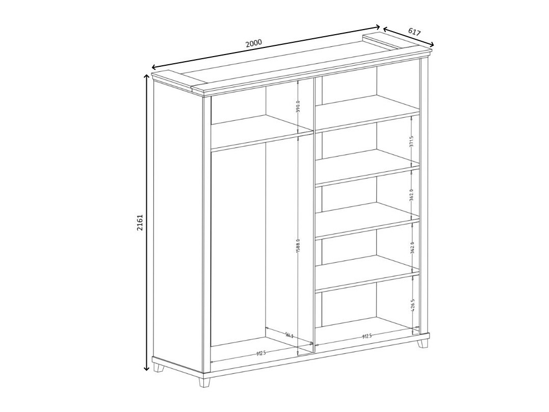 Ormar Tolnue 115 (Tamno zelena + Храст лефкас)