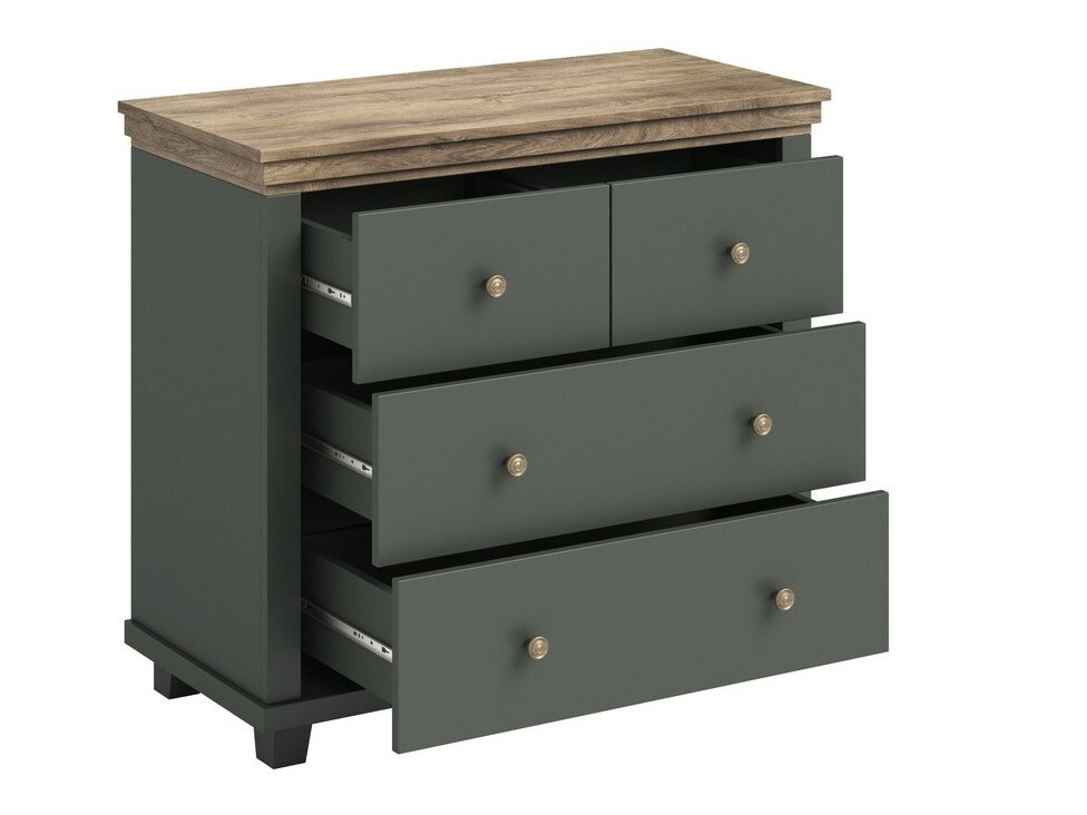 Komoda Tolnue 118 (Tamno zelena + Храст лефкас)