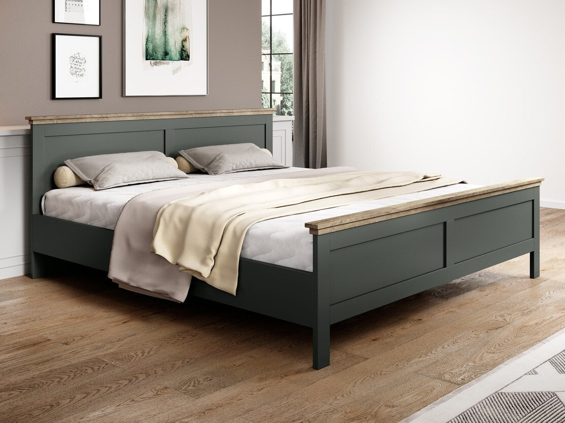 Krevet Tolnue 119 (Tamno zelena + Храст лефкас)