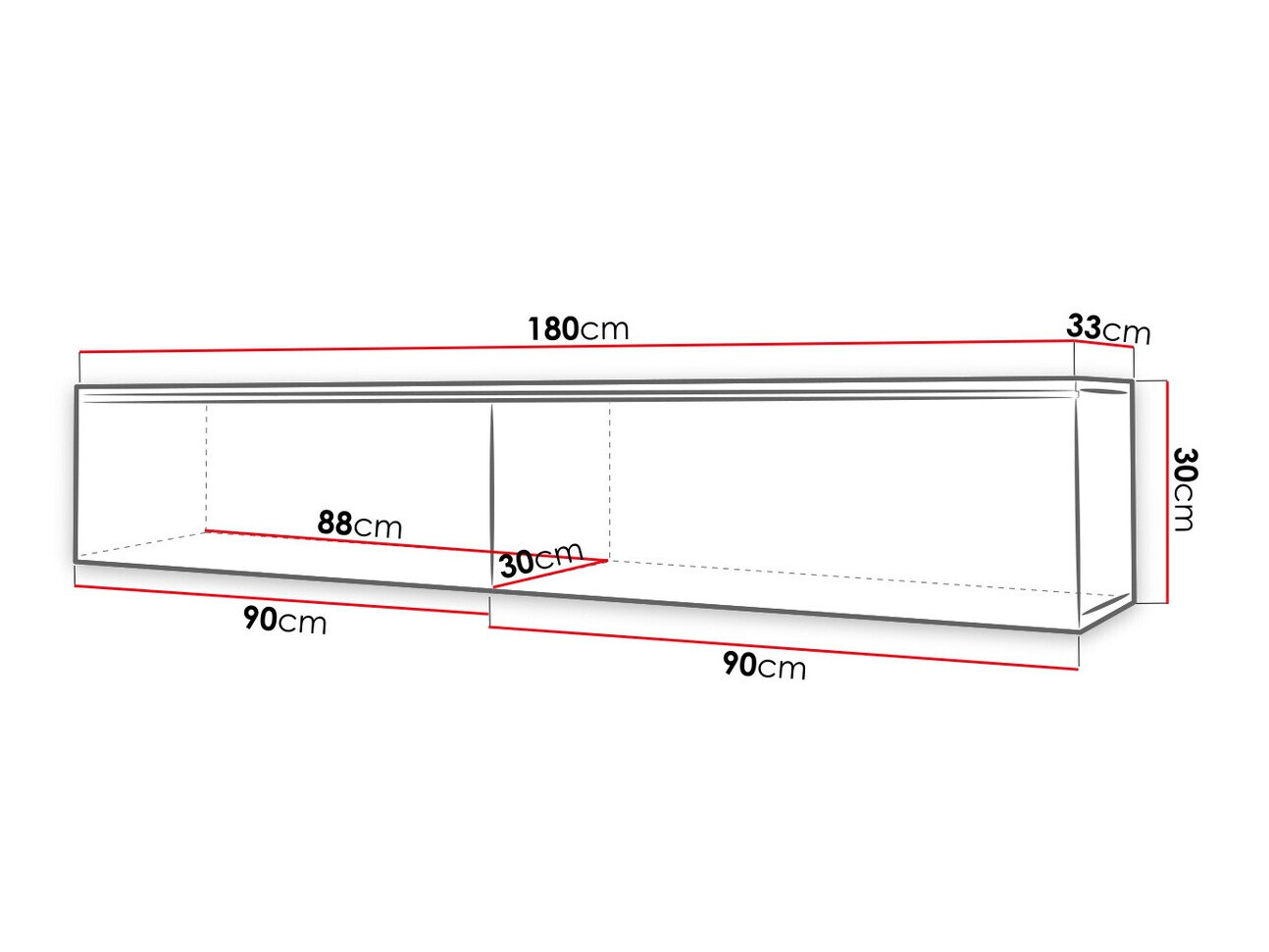 TV sto Sarasota 121 (Graphite)