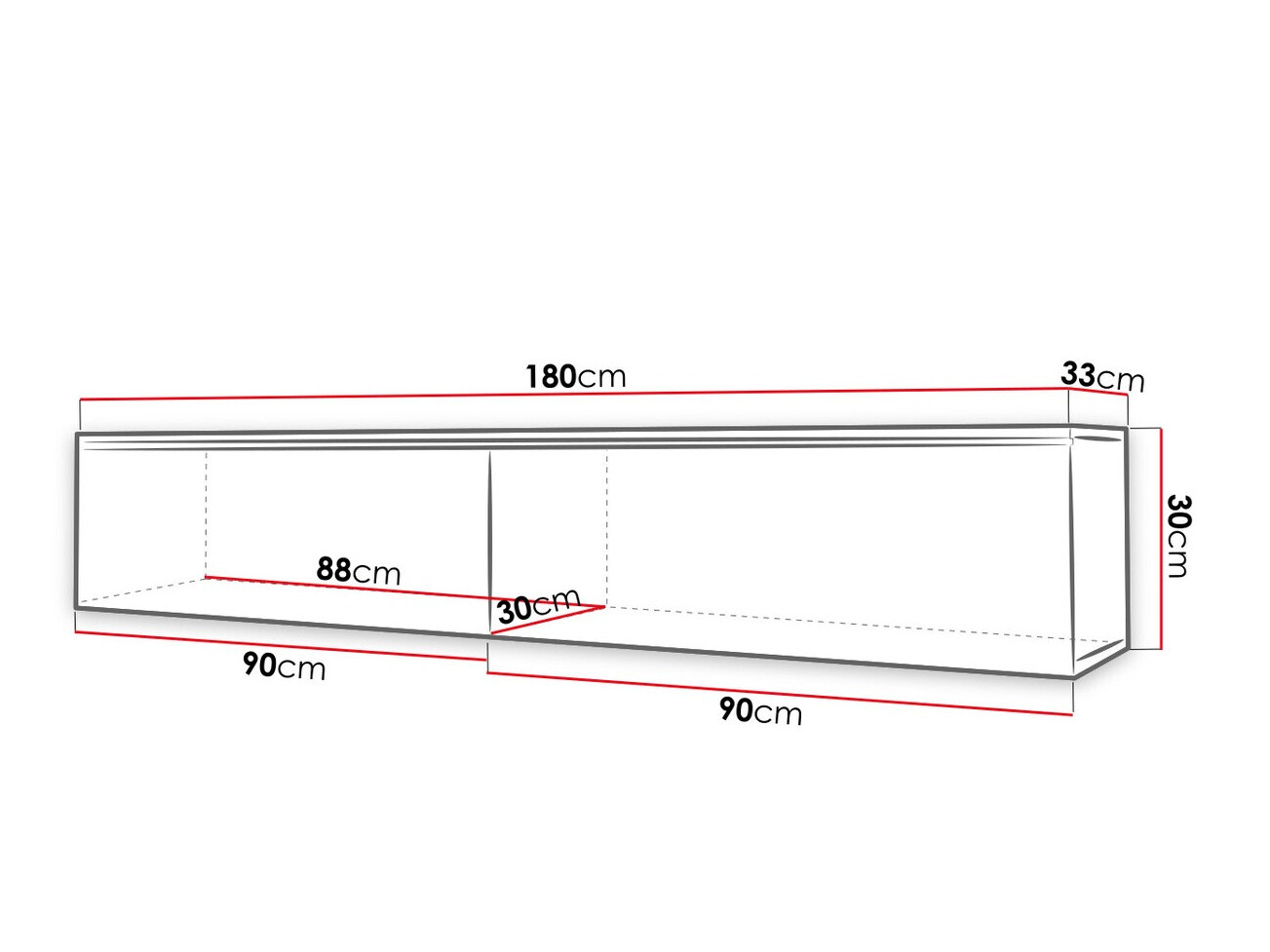 TV sto Sarasota 121 (Graphite)