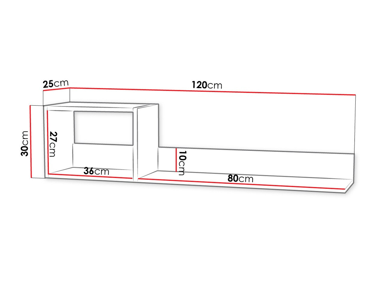 Zidna polica Mavenoa 103