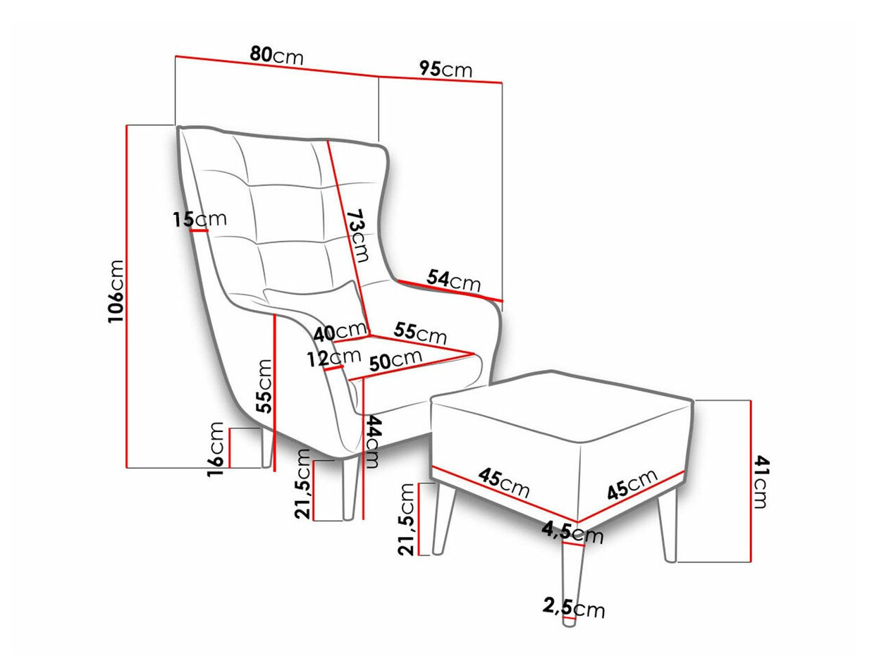 Fotelja Comfivo 206 (Kronos 19)