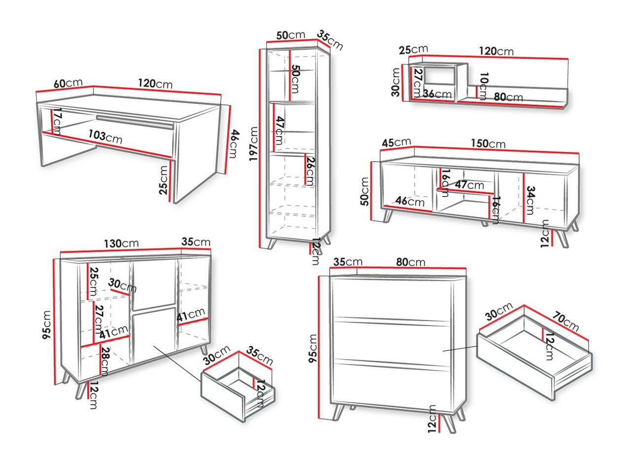 Set za dnevnu sobu Mavenoa 108