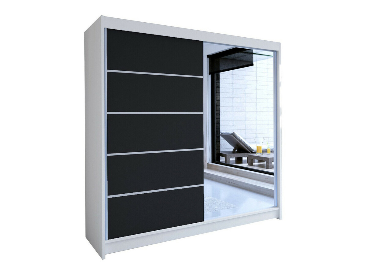 Ormar Closico Cavaris III (Belo + Crno)