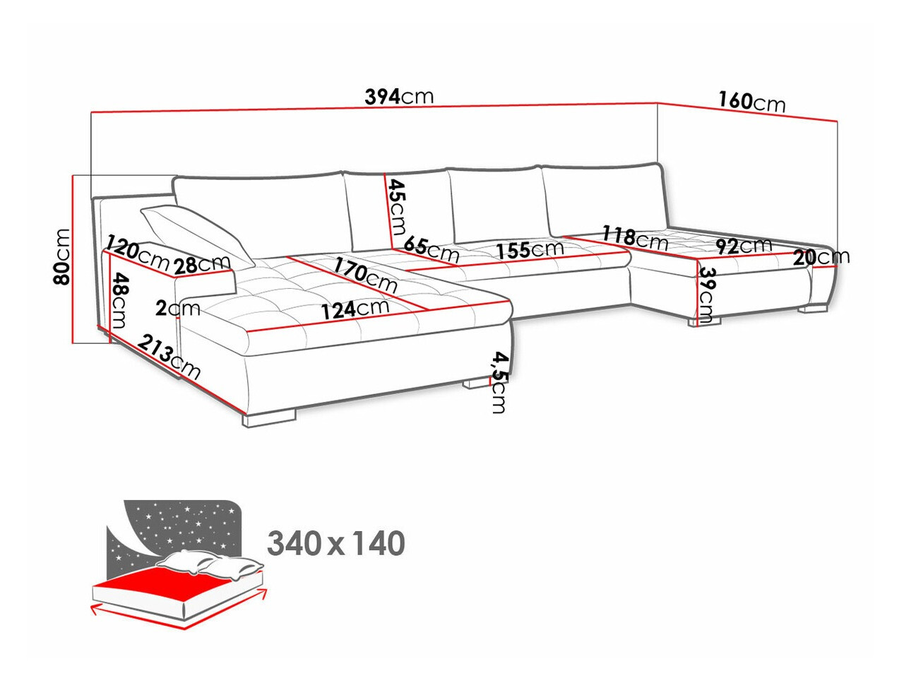 Ugaona sofa Comfivo 248 (Terra 15 + Terra 06)