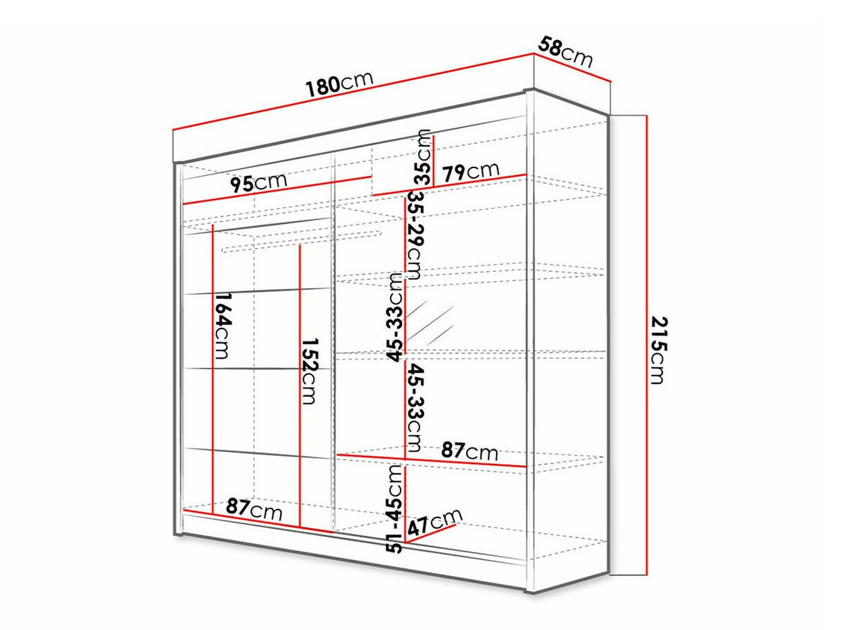 Ormar Closico 142 (Belo + Sonoma hrast)