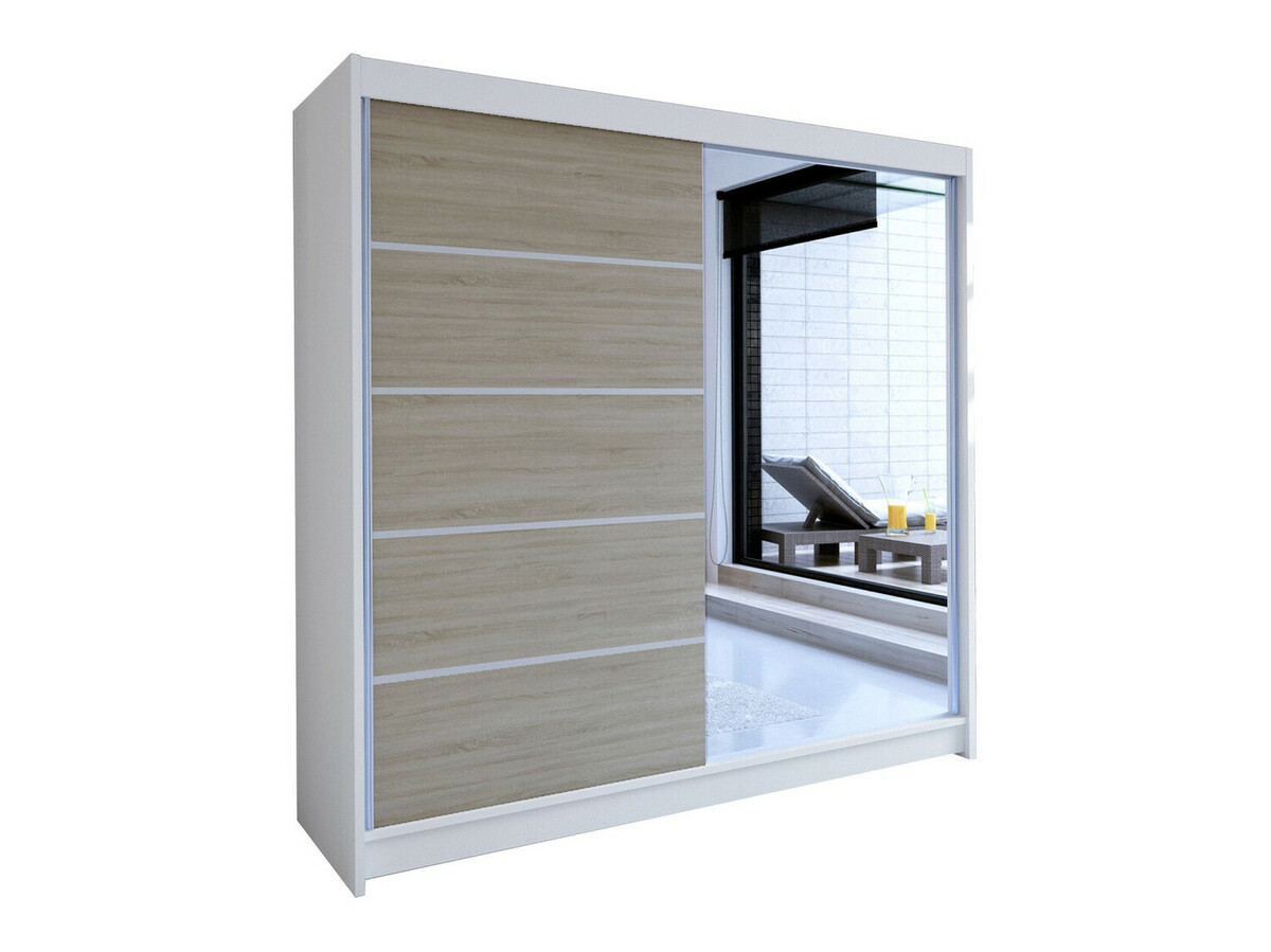 Ormar Closico Cavaris III (Belo + Sonoma hrast)