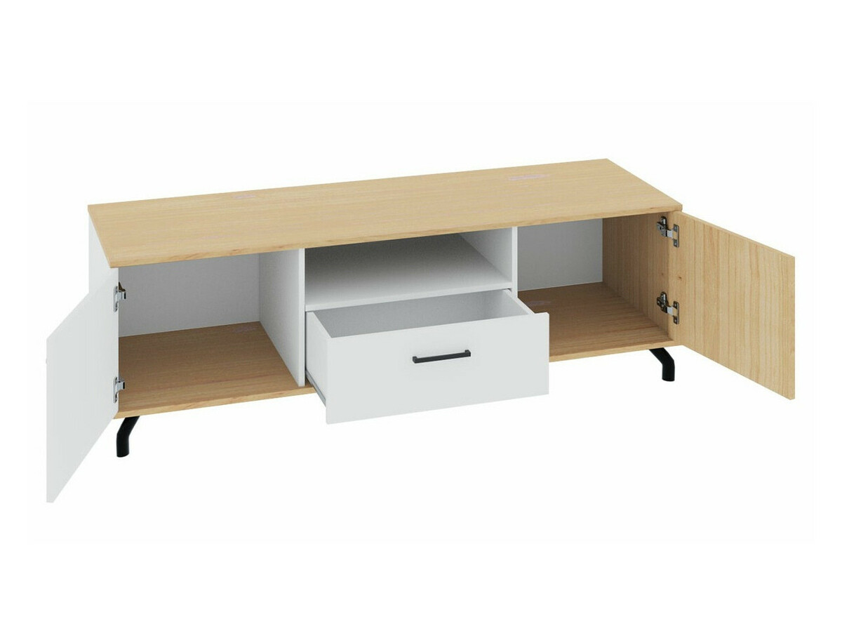 Set za dnevnu sobu Omaha S116 (Crno + Svetli javor)