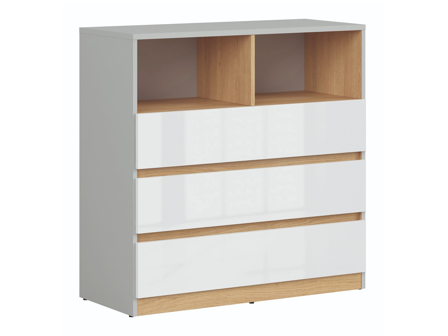 Komoda Nuevaru 102 (Sjajno belo)