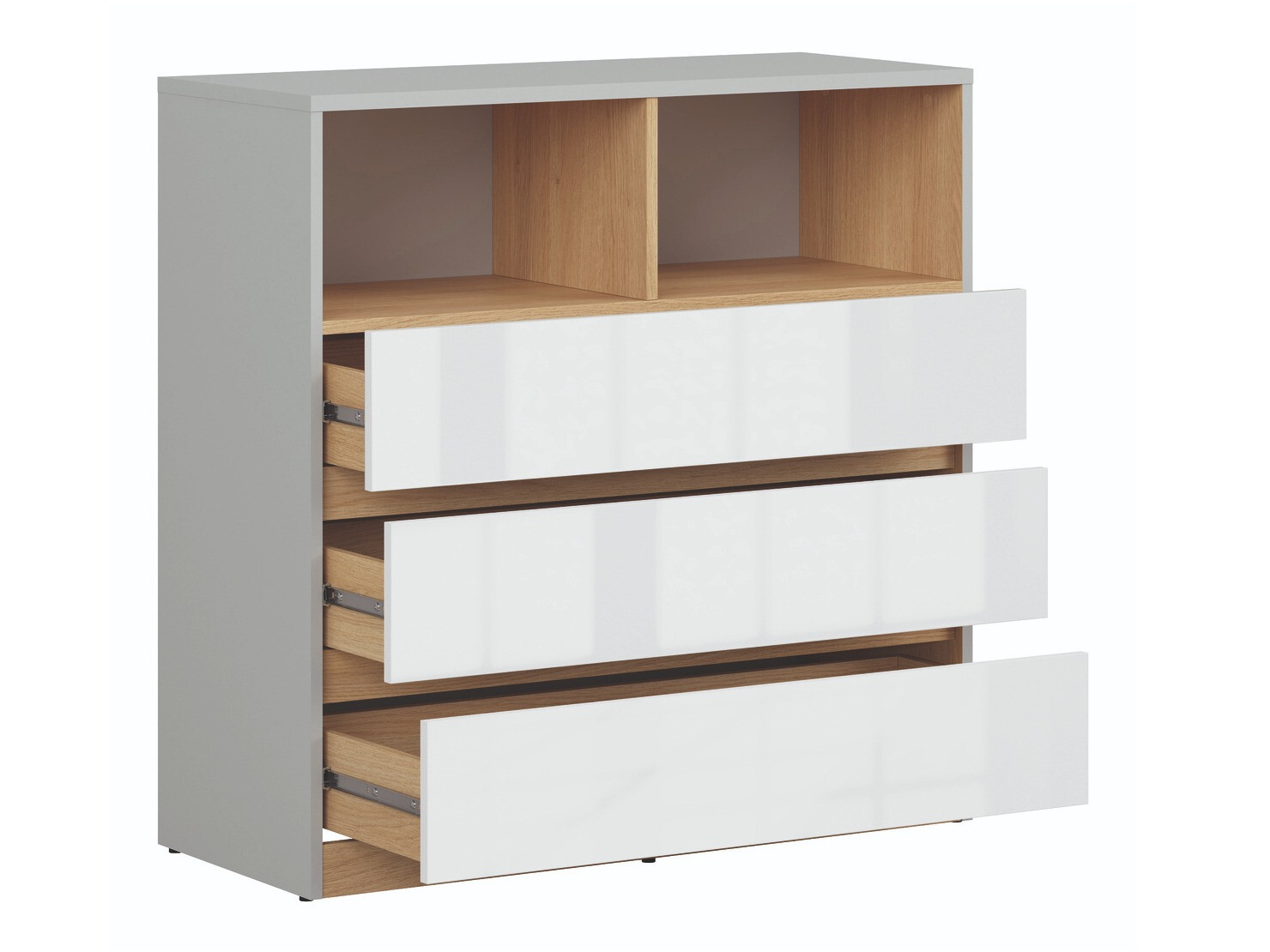 Komoda Nuevaru 102 (Sjajno belo)