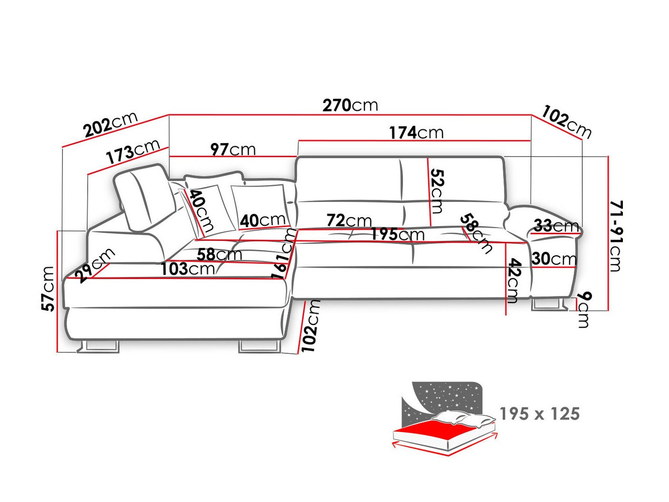 Ugaona sofa Comfivo 166 (Soft 017 + Uttario Velvet 2979 + Uttario Velvet 2955)