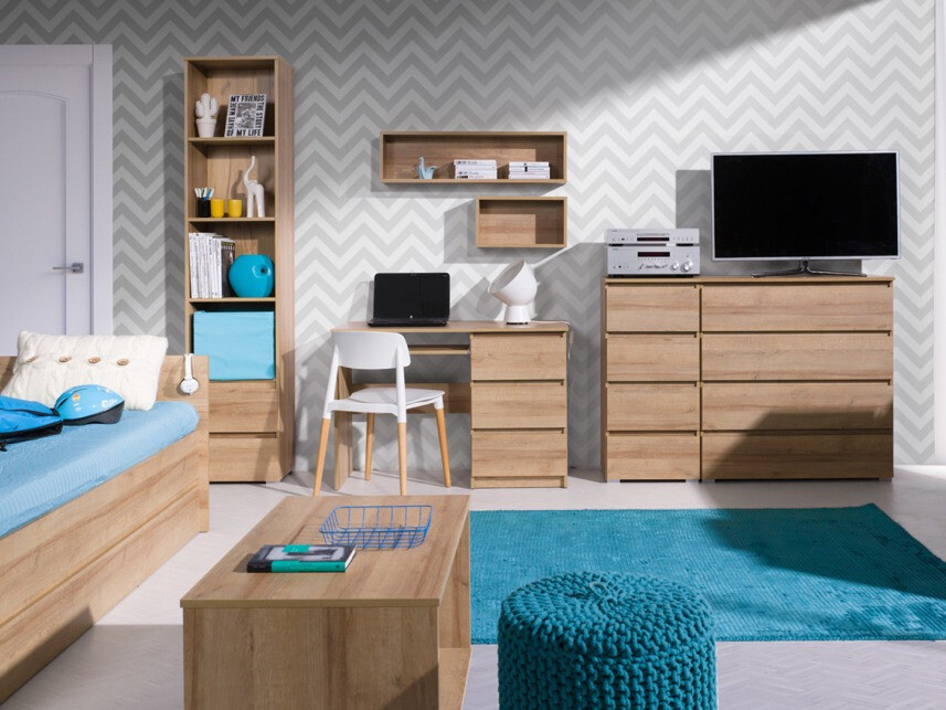 Kancelarijski sto Cirdora 108 (Riviera hrast)