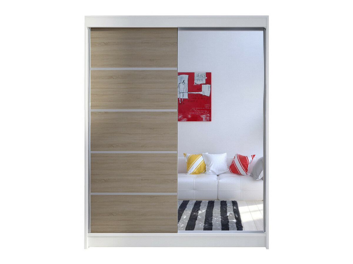 Ormar Closico Vastor III (Belo + Sonoma hrast)