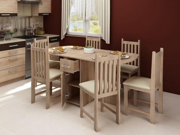 Sklopivi sto Gilroy 105 (Sonoma hrast)