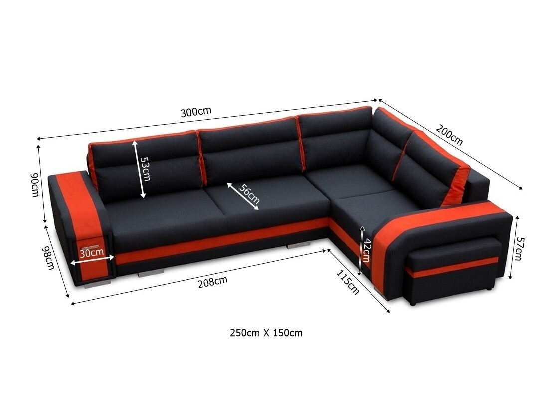 Ugaona sofa Kingsport 100 (Inari 100 + Soft 017)