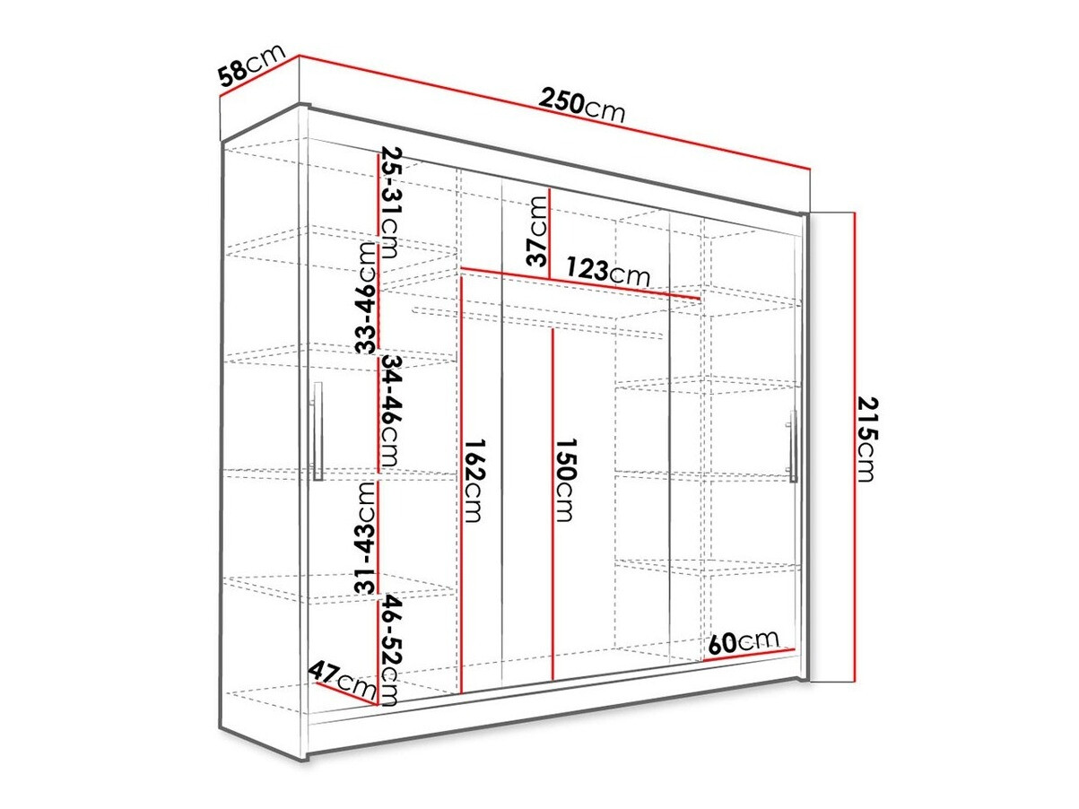 Ormar Closico 118 (Crno)