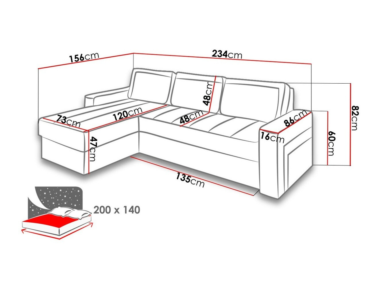 Ugaona sofa Tolveli 102