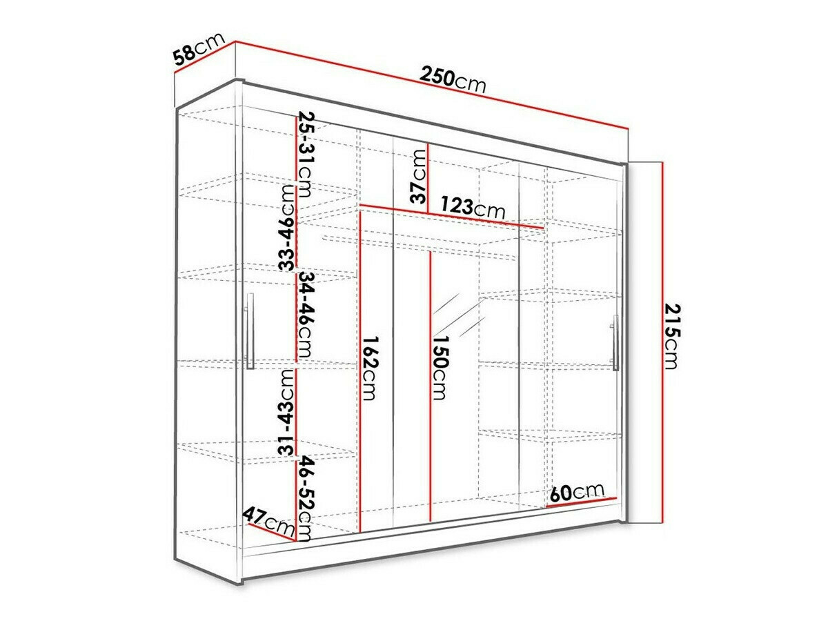 Ormar Closico 122 (Crno)