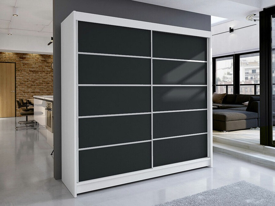 Ormar Closico Cavaris IV (Belo + Crno)