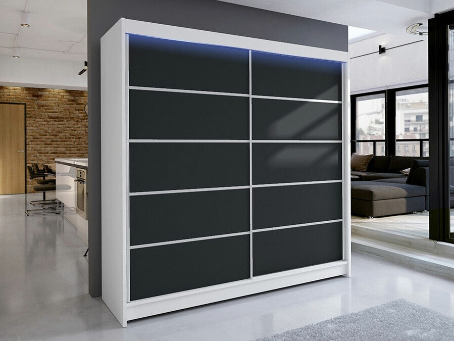 Ormar Closico Cavaris IV (Belo + Crno)