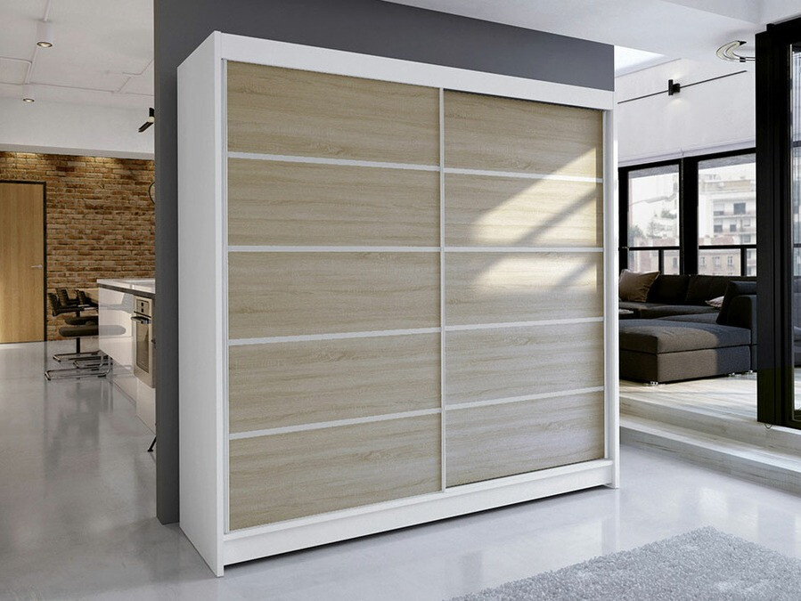 Ormar Closico Cavaris IV (Belo + Sonoma hrast)