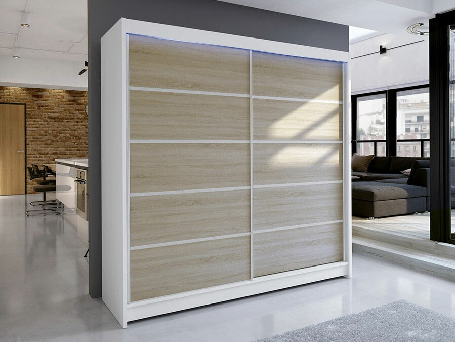 Ormar Closico Cavaris IV (Belo + Sonoma hrast)