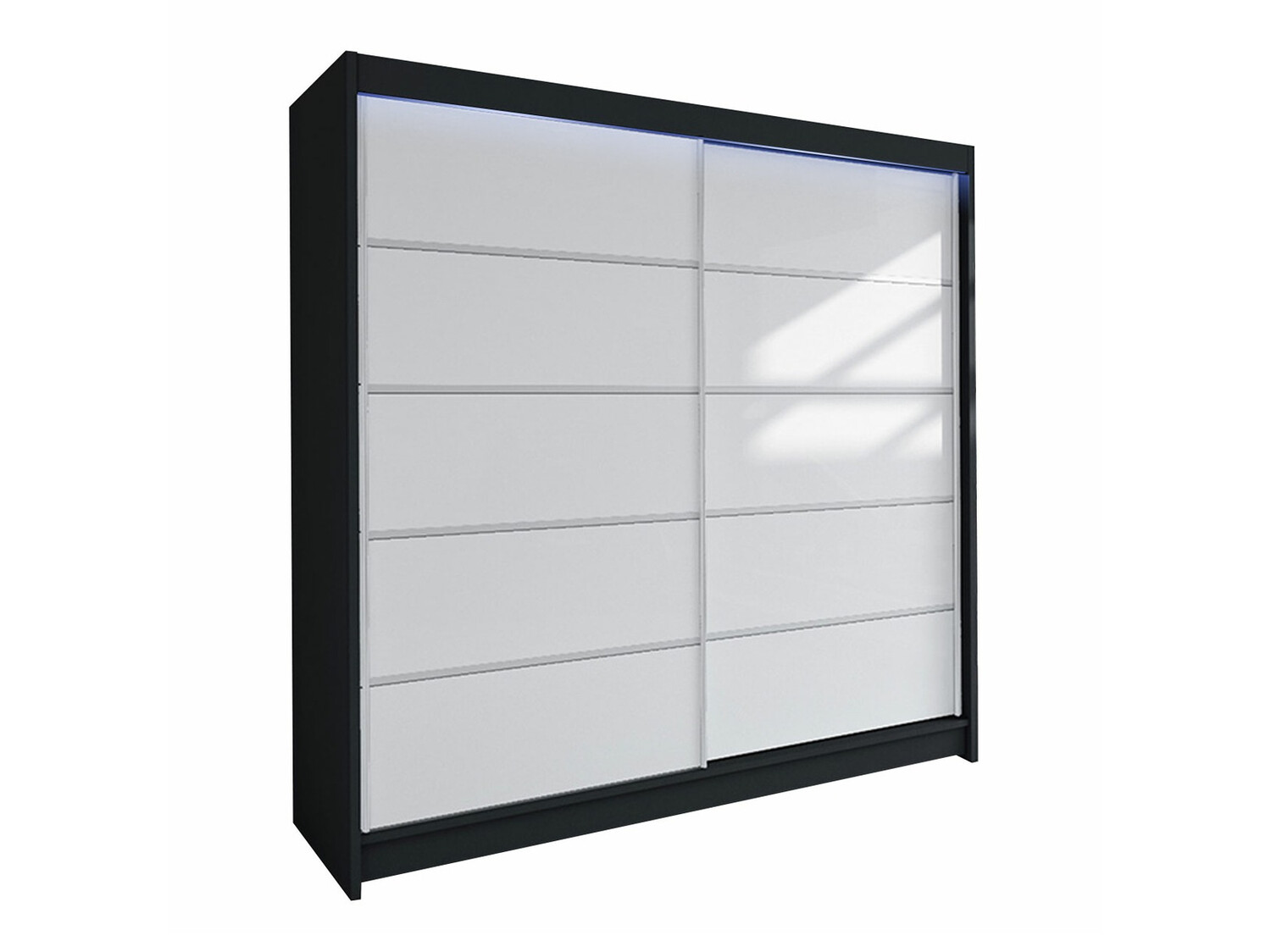 Ormar Closico Cavaris IV (Crno + Belo)