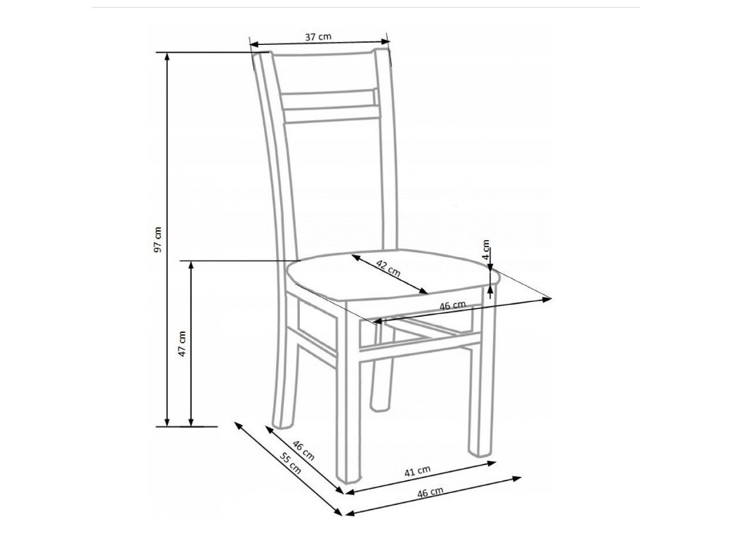 Stolica Houston 260 (Belo + Sivo)