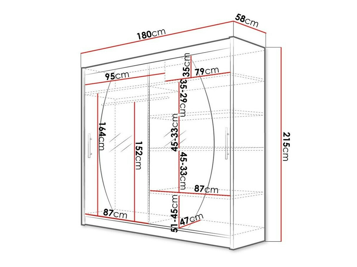 Ormar Closico 102 (Crno)