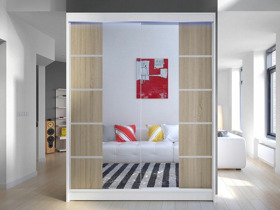 Ormar Closico 146 (Belo + Sonoma hrast)