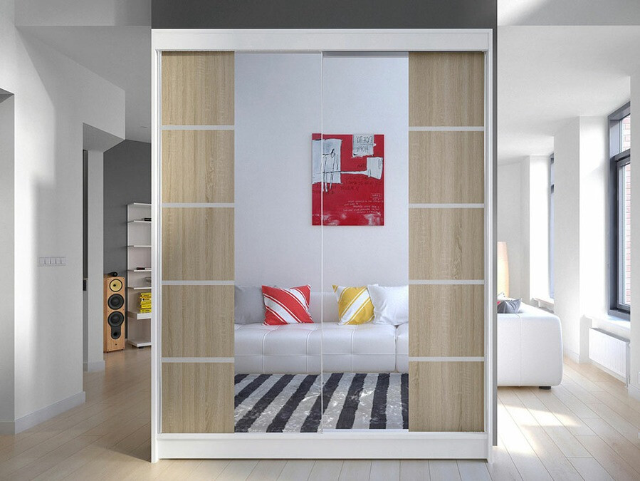 Ormar Closico 146 (Belo + Sonoma hrast)